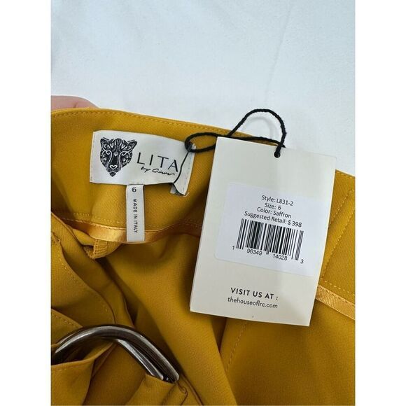 NWT LITA by Ciara Saffron Flared Leg Suit Pants Size 6 Flare leg - Picture 9 of 10